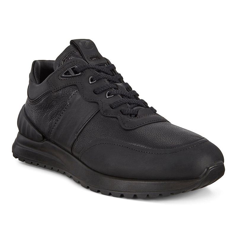 Men Casual Ecco Astir - Sneakers Black - India JUFIAW961